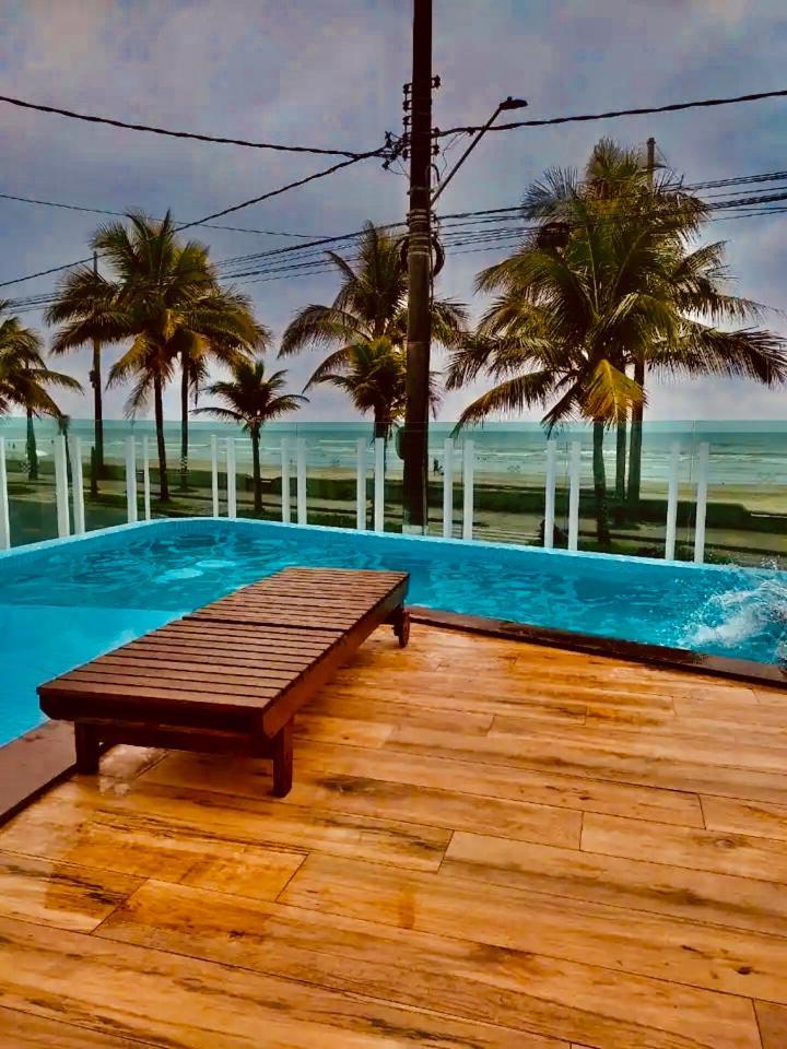 Mongagua Com Vista Para O Mar Pe Na Areia エクステリア 写真