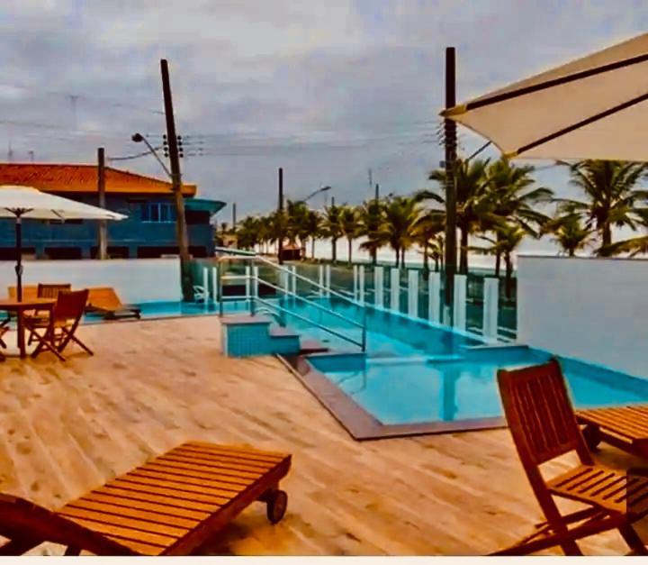 Mongagua Com Vista Para O Mar Pe Na Areia エクステリア 写真